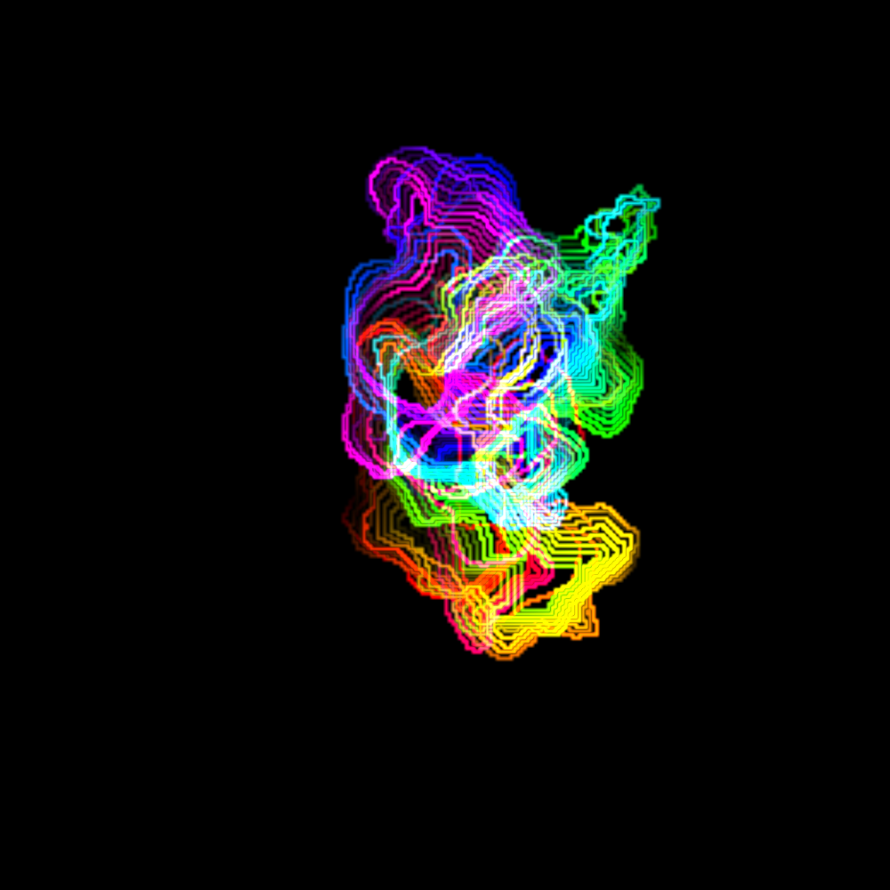 Fluorescence microscopy timelapse image of a dendritic cell