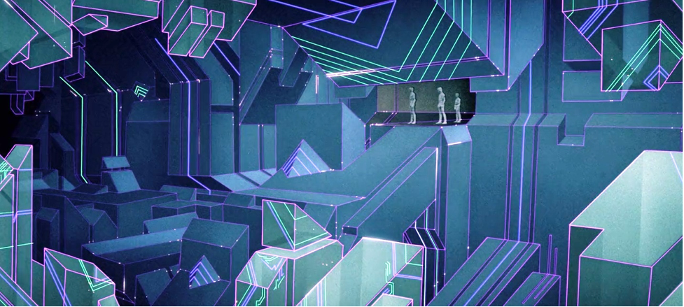 Scene from the 1982 film TRON